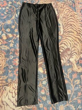 H&M Black womens satin pants